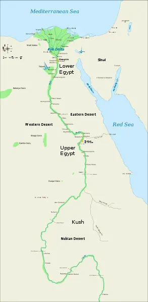 map of ancient egypt cities