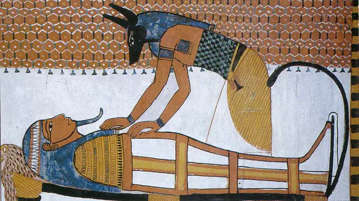 Anubis Reconstructing Osiris