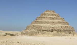 Step pyramid built by Imhotep