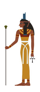 The Ancient Egyptian god Isis