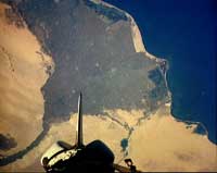 Map of Nile delta