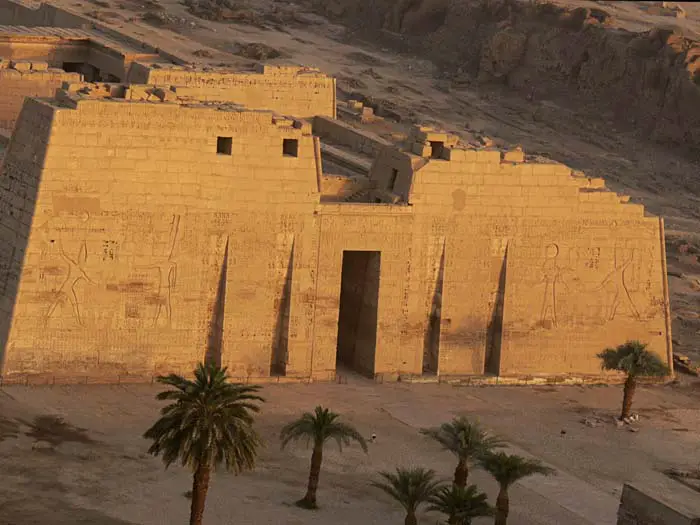 View of Medinet Habu temple