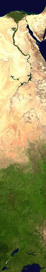 Nile river map