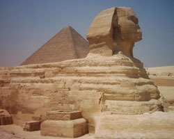 The Sphinx and the great pyramid