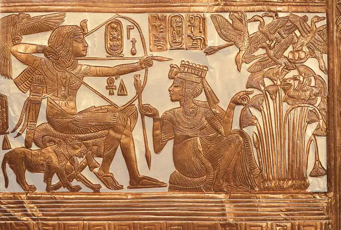 Depiction of Tutankhamun and Ankhesenamun