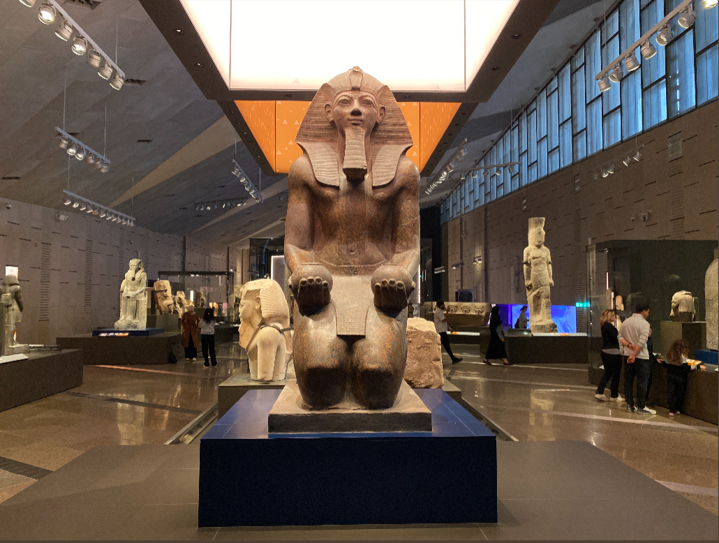 inside the grand Egyptian Museum