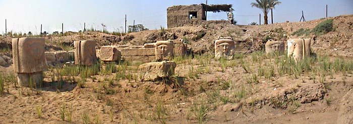 Ruins of the Temple of Hathor at Memphis