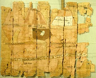 Fragment of a mining papyrus