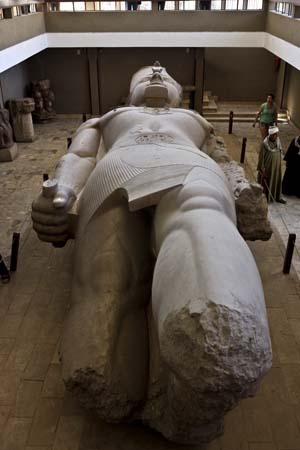 Ramses II statue at Memphis