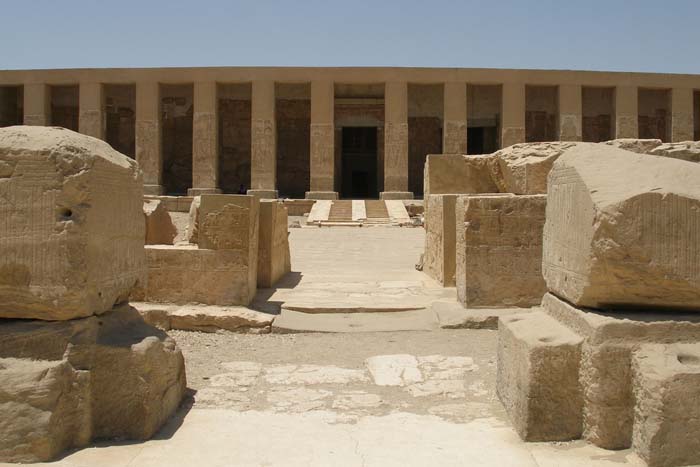 The temple of Seti I at Abydos